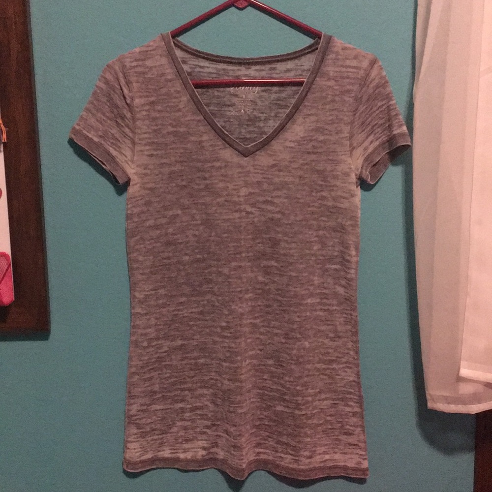 Gray V-Neck